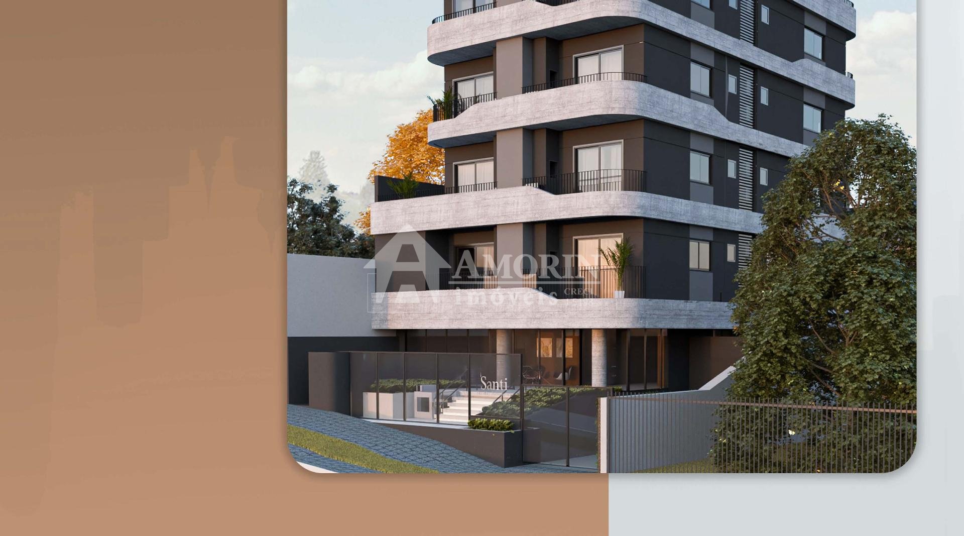 Studio Amplo com Sacada no SANTI Mercês 44,44 m  | Unidade 601...